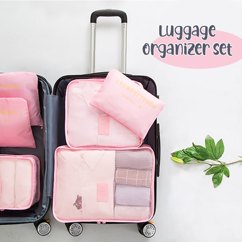 Luggage Packing Organizer Set (6 Pcs)